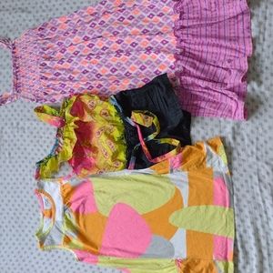 Bright & Colorful Dress, Romper Set